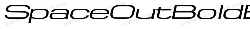 SpaceOutBoldExtended Itali字体转换